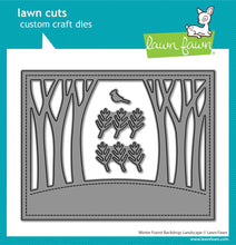 Load image into Gallery viewer, Dies: Lawn Fawn-winter forest backdrop: landscape
