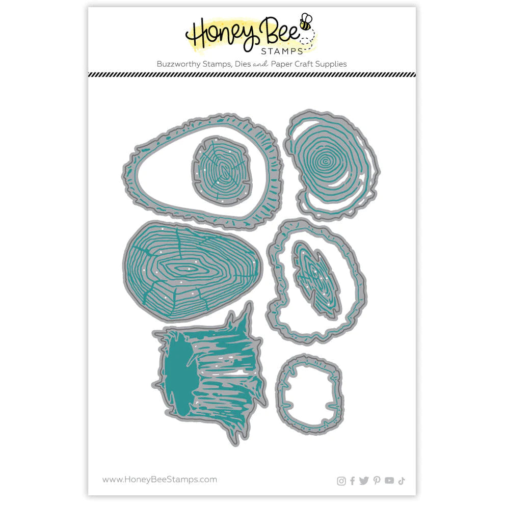 Dies: Honey Bee Stamps-Lovely Layers: Slice & Stump