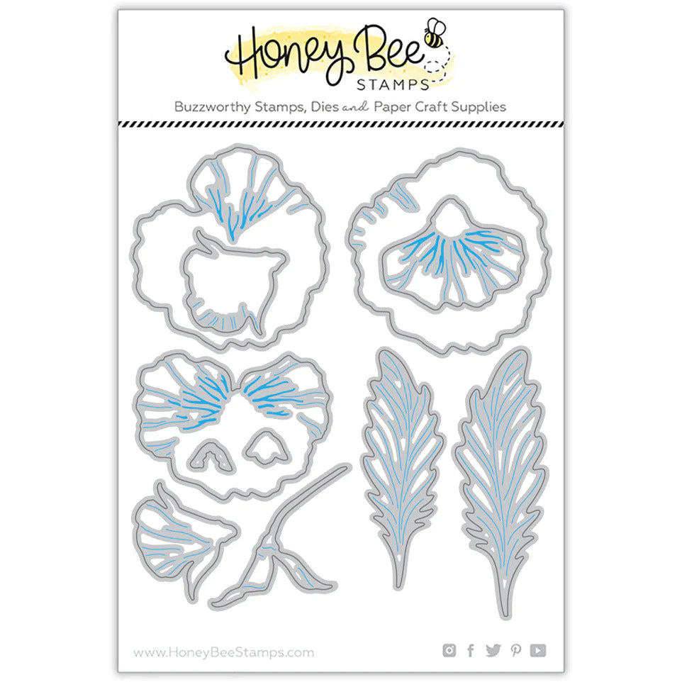 Dies: Honey Bee Stamps-Lovely Layers: Pansy