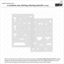 Load image into Gallery viewer, Coloring Stencils: Lawn Fawn-a creature was stirring coloring stencils
