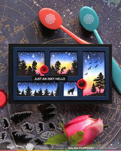 Load image into Gallery viewer, Stamps: Waffle Flower-Postage Collage Forest Sunset Stamp Set
