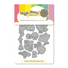 Load image into Gallery viewer, Dies: Waffle Flower-Postage Collage Spooktacular Icons Die
