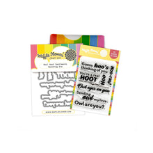 Load image into Gallery viewer, Stamp and Die Combo: Waffle Flower-Real Hoot Sentiments Combo
