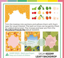 Load image into Gallery viewer, Dies: Waffle Flower-Leafy Backdrop Die
