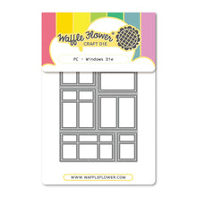 Load image into Gallery viewer, Dies: Waffle Flower-Postage Collage Windows Die
