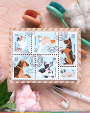 Load image into Gallery viewer, Stencils: Waffle Flower-Postage Collage Woof Stencil
