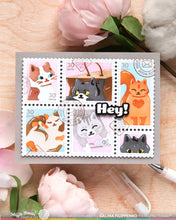 Load image into Gallery viewer, Stencils: Waffle Flower-Postage Collage Meow Stencil
