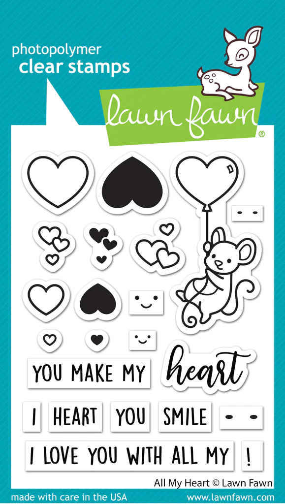 Stamps: Lawn Fawn-All My Heart