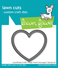 Load image into Gallery viewer, Dies: Lawn Fawn-Magic Heart Messages
