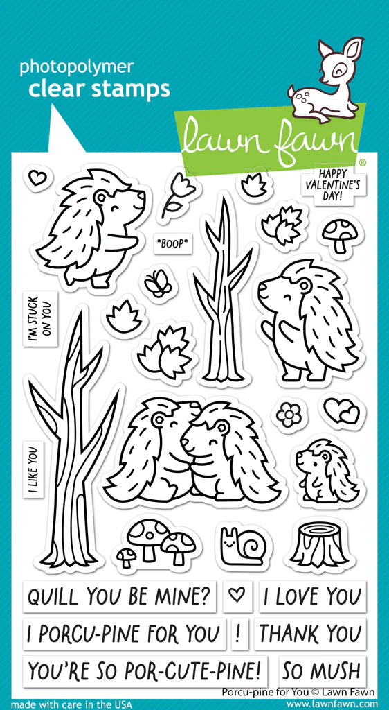 Stamps: Lawn Fawn-Porcu-pine for You