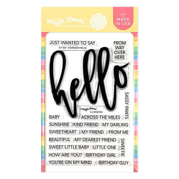 Stamps: Waffle Flower-Oversized Hello