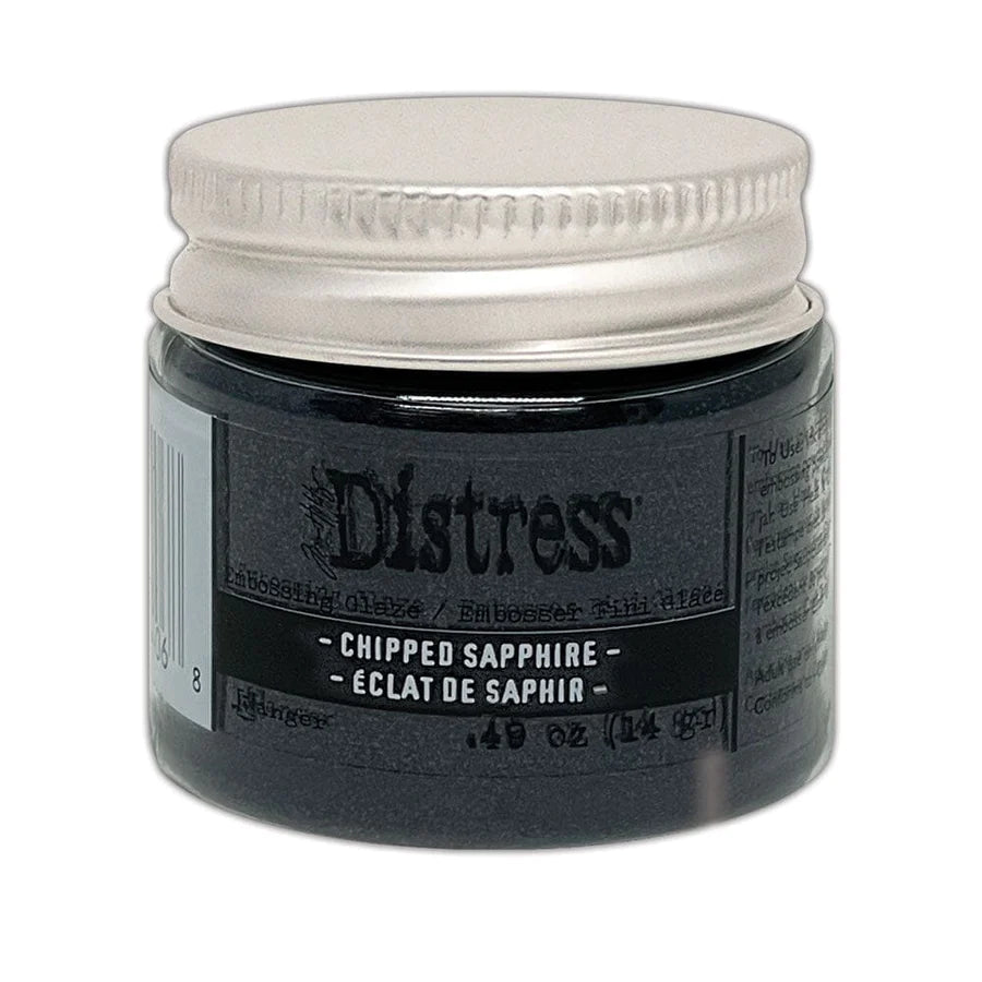 Embossing Powder: Tim Holtz Distress® Embossing Glaze-Chipped Sapphire