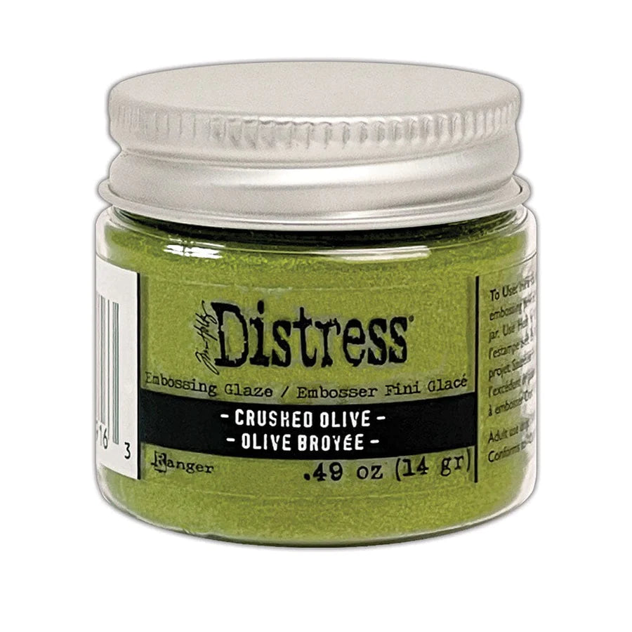 Embossing Powder: Tim Holtz Distress® Embossing Glaze-Crushed Olive