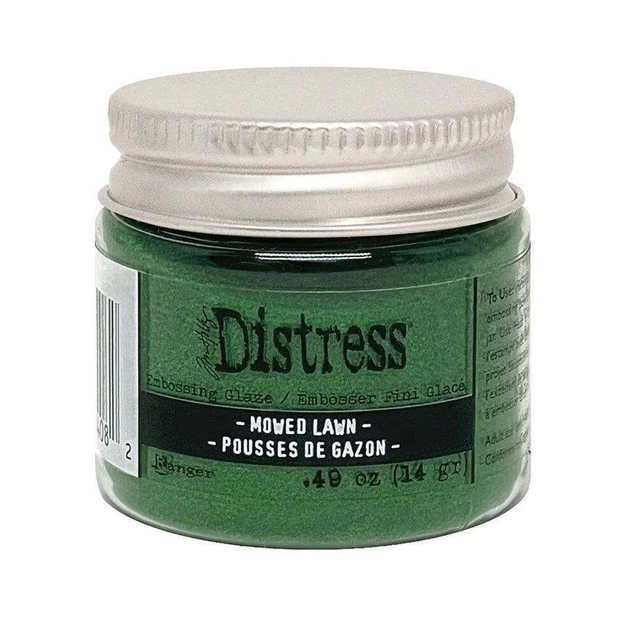 Embossing Powder: Tim Holtz Distress® Embossing Glaze-Mowed Lawn