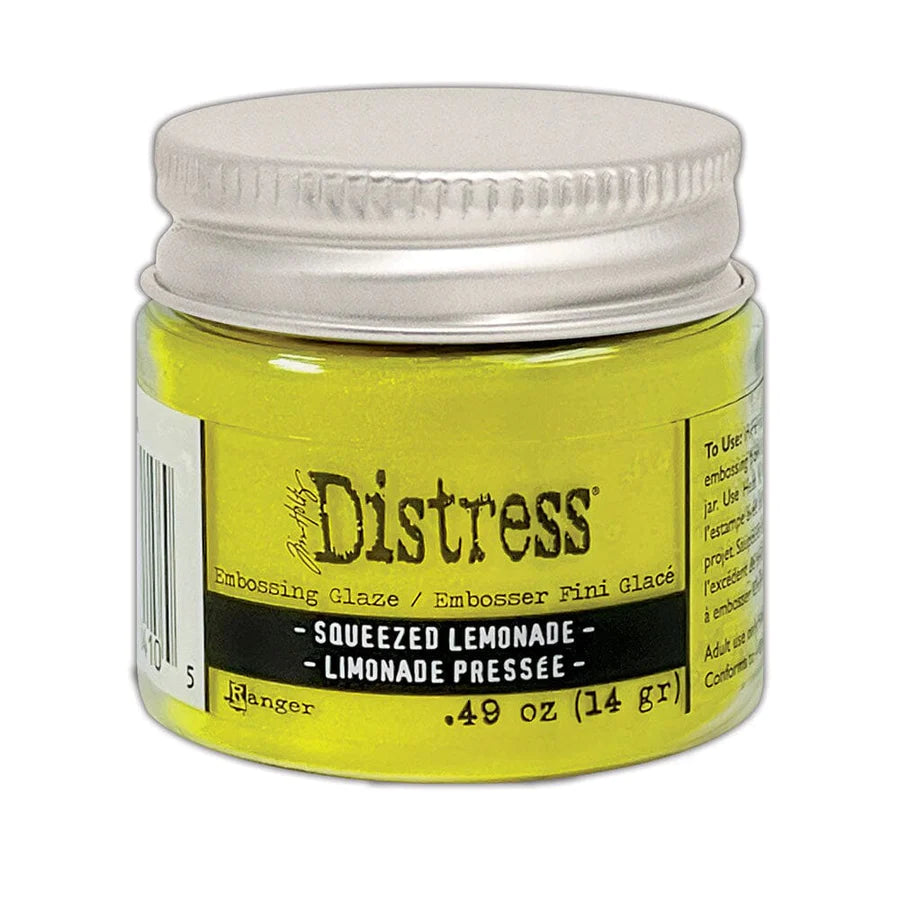 Embossing Powder: Tim Holtz Distress® Embossing Glaze-Squeezed Lemonade