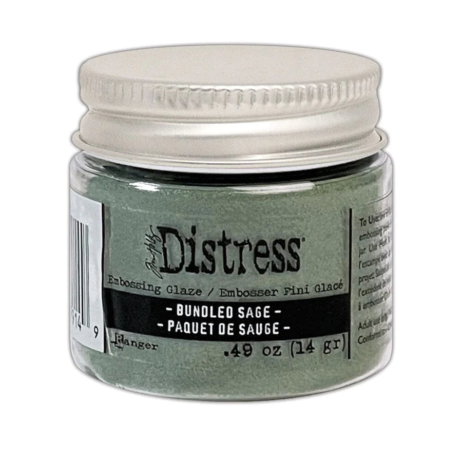 Embossing Powder: Tim Holtz Distress® Embossing Glaze-Bundled Sage