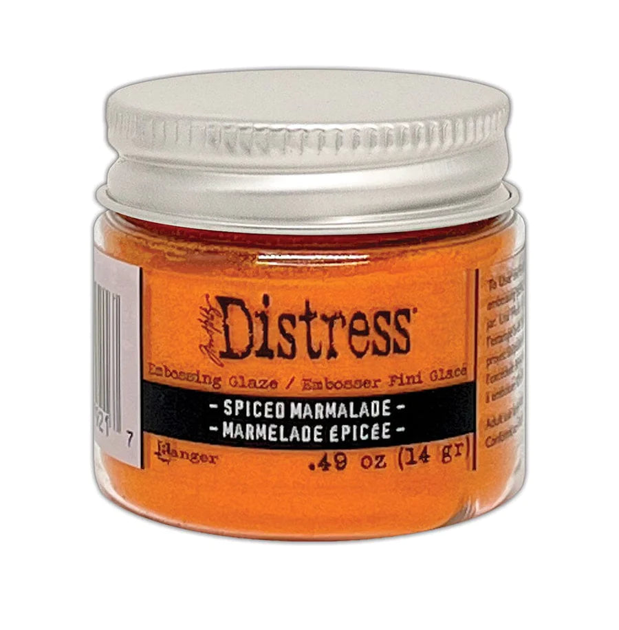 Embossing Powder: Tim Holtz Distress® Embossing Glaze-Spiced Marmalade
