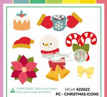 Load image into Gallery viewer, Dies: Waffle Flower-Postage Collage-Christmas Icons Die
