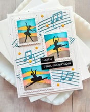 Load image into Gallery viewer, Stamps: Waffle Flower-Postage Collage Ballerina Silhouettes Stamp Set
