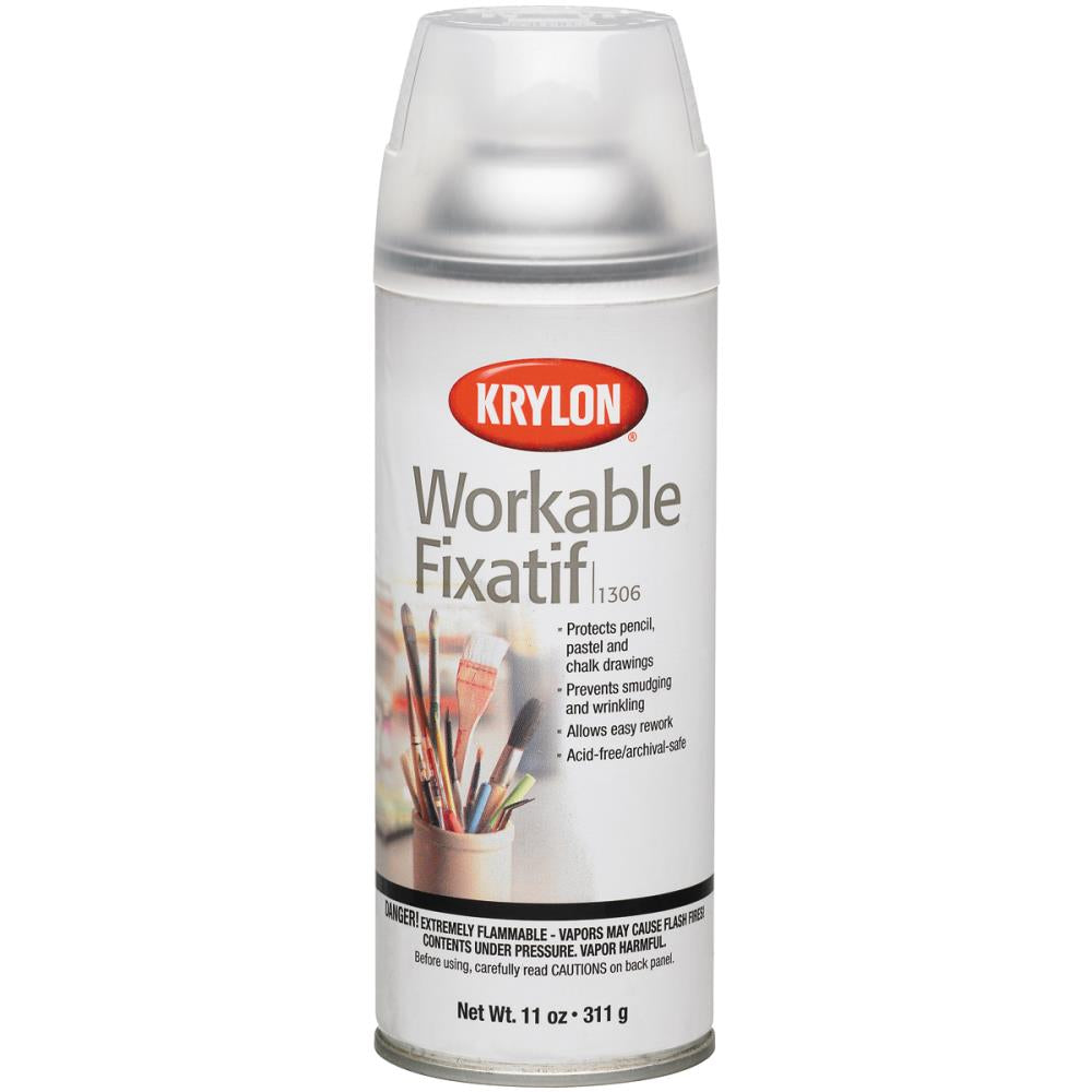 Coloring Tools: Krylon® Workable Fixatif Aerosol Spray 11oz