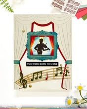 Load image into Gallery viewer, Stamps: Waffle Flower-Postage Collage Ballerina Silhouettes Stamp Set
