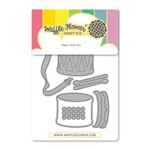 Load image into Gallery viewer, Dies: Waffle Flower-Happy Drum Die
