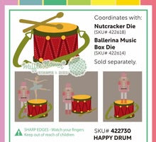 Load image into Gallery viewer, Dies: Waffle Flower-Happy Drum Die
