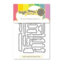 Load image into Gallery viewer, Dies: Waffle Flower-Nutcracker Sentiments Matching Die
