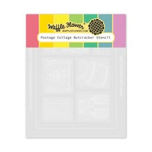 Load image into Gallery viewer, Stencils: Waffle Flower-Postage Collage Nutcracker Stencil
