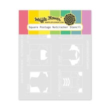 Load image into Gallery viewer, Stencils: Waffle Flower-Square Postage - Nutcracker Stencil

