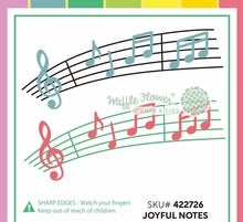 Load image into Gallery viewer, Dies: Waffle Flower-Joyful Notes Die
