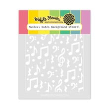 Load image into Gallery viewer, Stencils: Waffle Flower-Musical Notes Background Stencil
