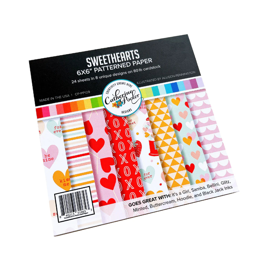 6x6 Paper: Catherine Pooler Designs-Sweethearts Patterned Paper