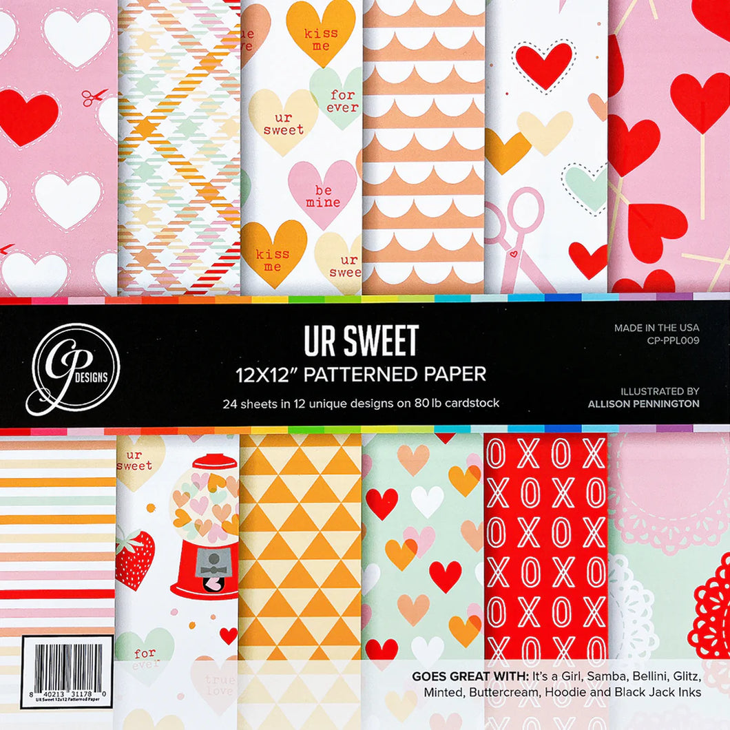 12x12 Paper: Catherine Pooler Designs-UR Sweet Patterned Paper