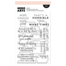 Load image into Gallery viewer, Stamps and Dies: Hero Arts-Hero Arts Birthdays Inside &amp; Out Stamp &amp; Cut
