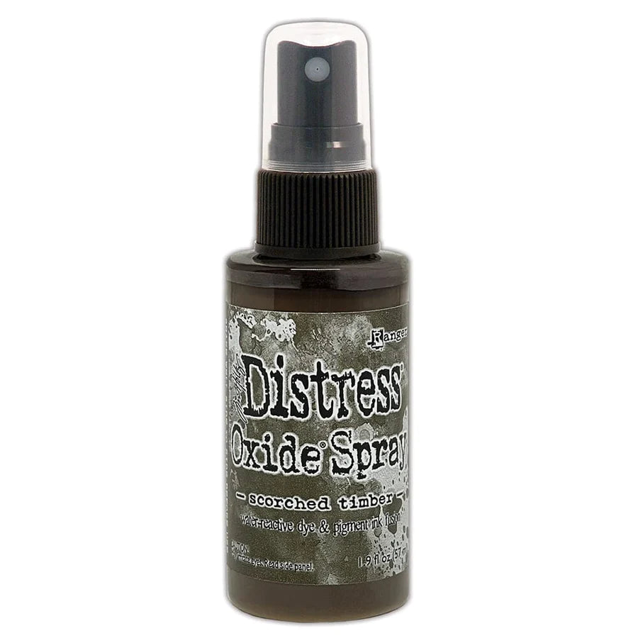 Ink: Tim Holtz Distress® Oxide® Spray Scorched Timber