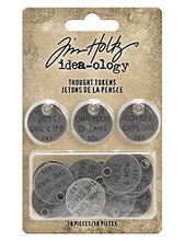 Load image into Gallery viewer, Embellishments: Tim Holtz idea-ology-Thought Tokens
