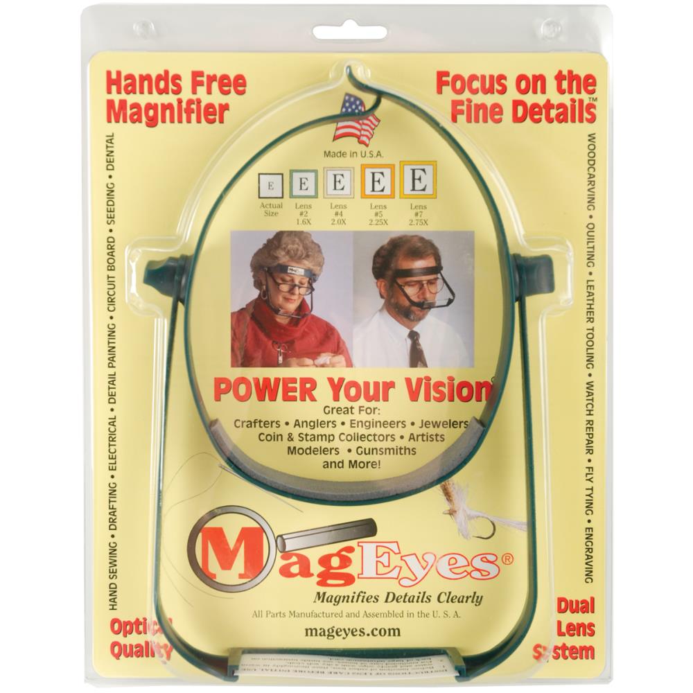 Crafting Tools: MagEyes Magnifier Kit by Mag Eyes-#5 & #7 - Dark Green