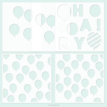 Load image into Gallery viewer, Stencils: Concord &amp; 9th-Bunch of Balloons Stencil Pack

