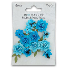 Load image into Gallery viewer, Embellishments: 49 And Market Florets Paper Flowers-Pacific
