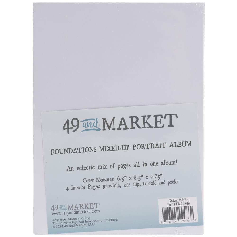 Mini Albums: 49 & Market Foundations Mixed Up Album-White