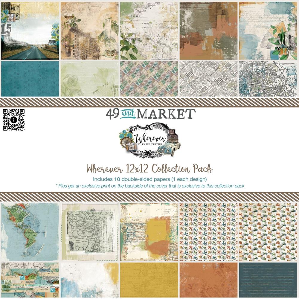 12x12 Paper: 49 and Market Collection Pack-Wherever