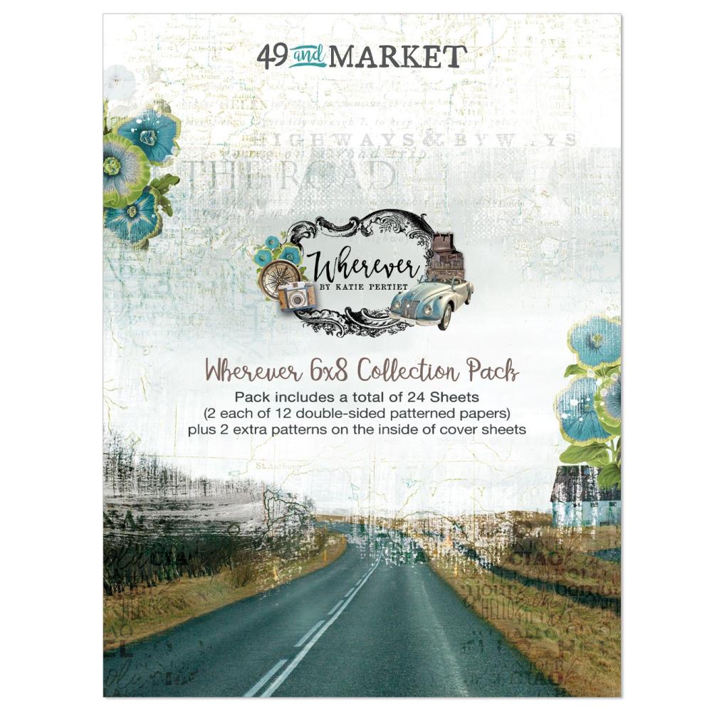 6x8 Paper: 49 And Market Collection Pack-Wherever