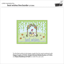 Load image into Gallery viewer, Dies: Lawn Fawn-best wishes line border
