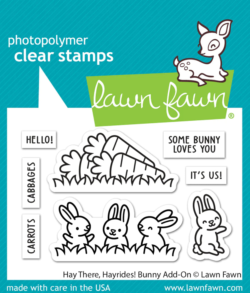 Stamps: Lawn Fawn-Hay There, Hayrides Bunny Addy-On