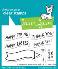 Load image into Gallery viewer, Stamps: Lawn Fawn-Carrot ‘bout You Banner Add-On
