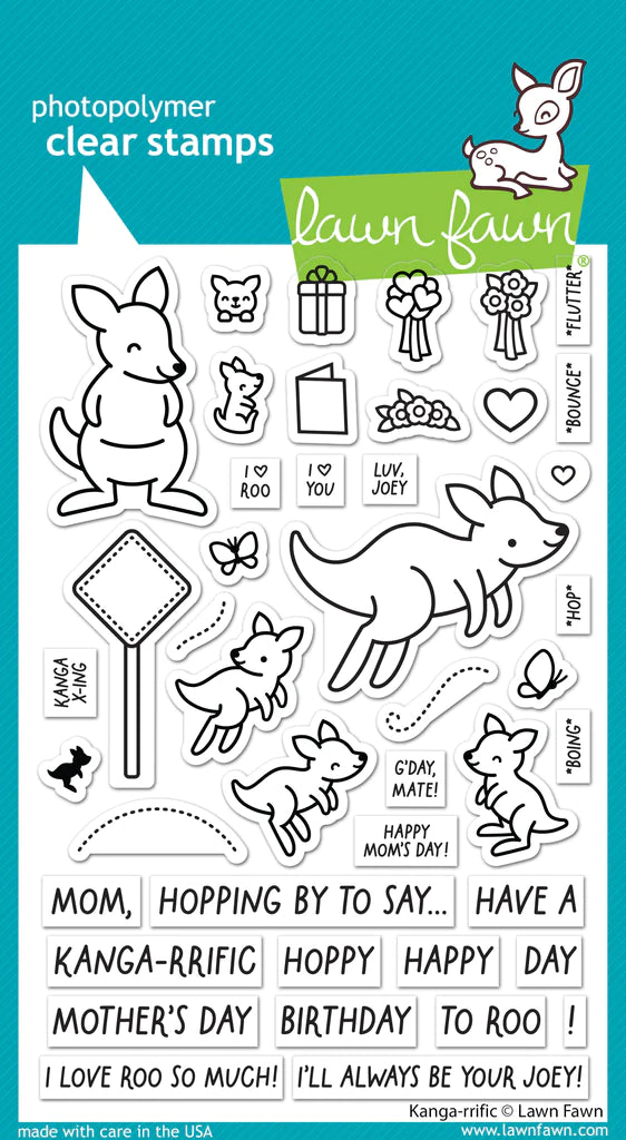 Stamps: Lawn Fawn-Kanga-rrific