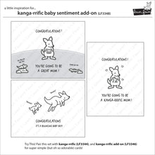 Load image into Gallery viewer, Stamps: Lawn Fawn-Kanga-rrific Baby Sentiment Add-On
