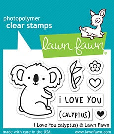 Stamps: Lawn Fawn-I Love You(calyptus)