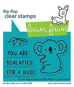 Stamps: Lawn Fawn-I Love You(calyptus) Flip-Flop